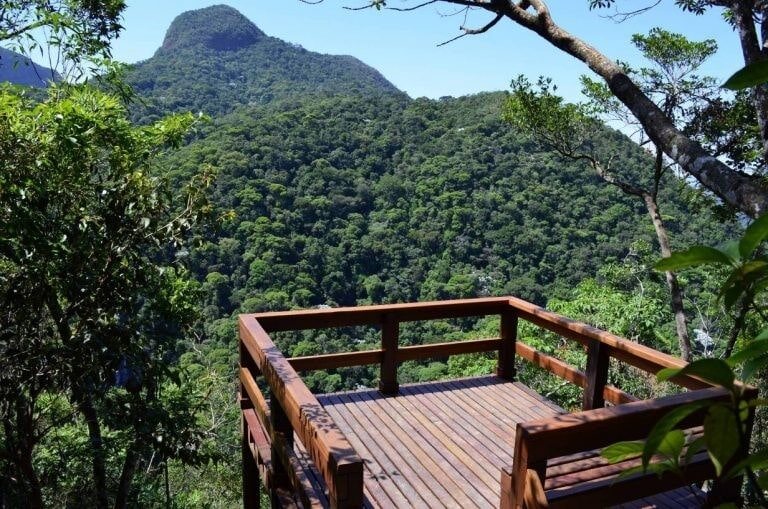 Mirante da Cascatinha in Tijuca Forest, a highlight of the section