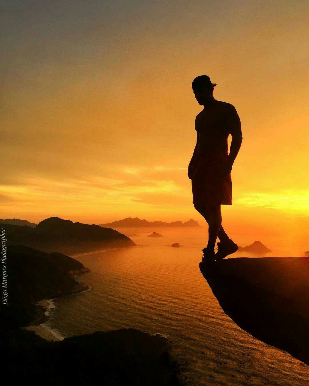 Visitante en el mirador de Pedra do Telégrafo