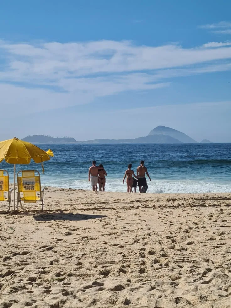 Visitantes na Praia da Barra da Tijuca