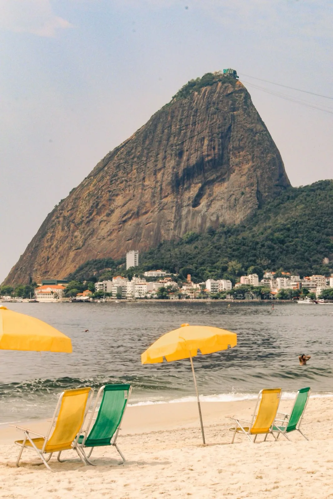 View of Botafogo Bay and beach