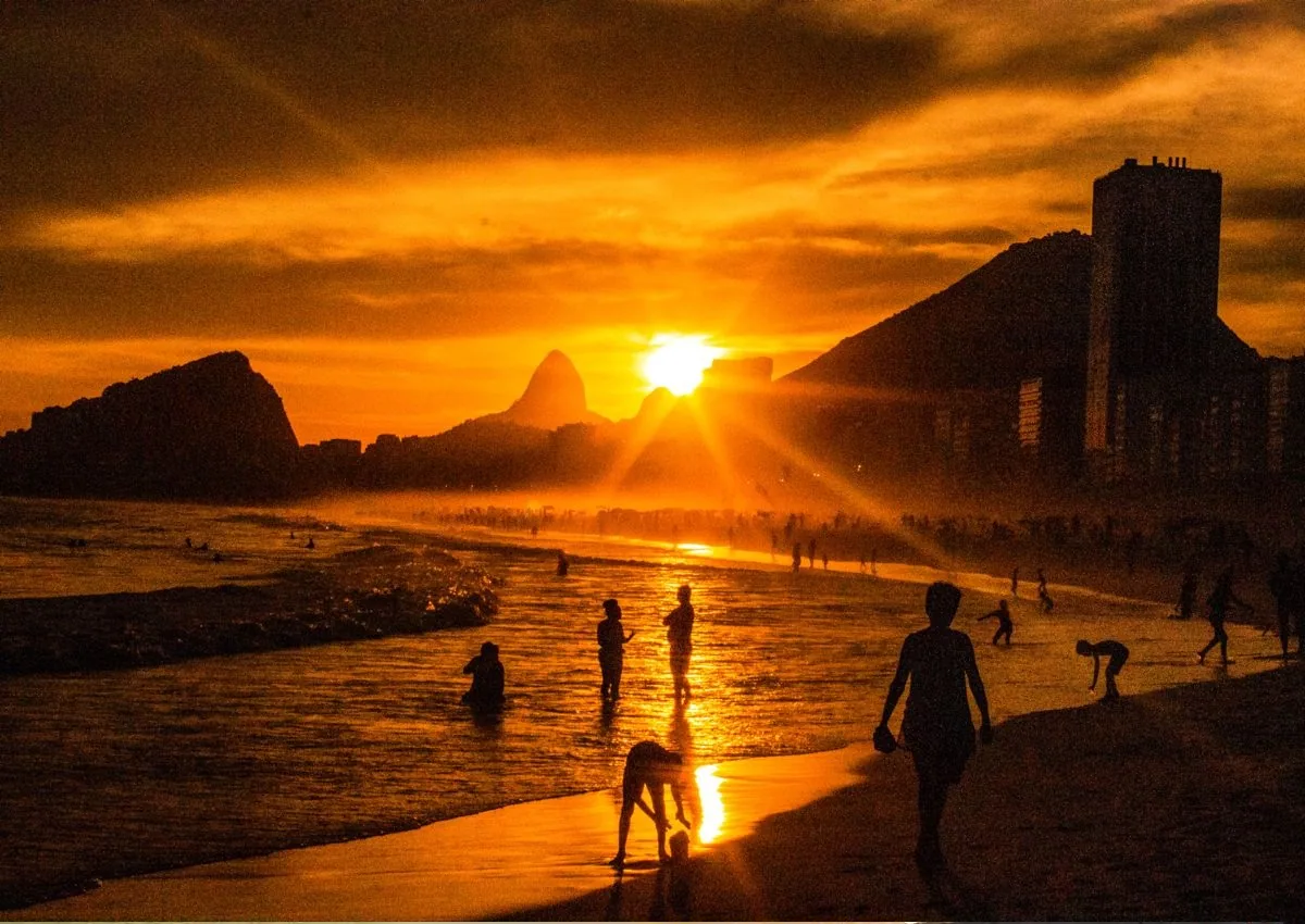 Sunset in Leme